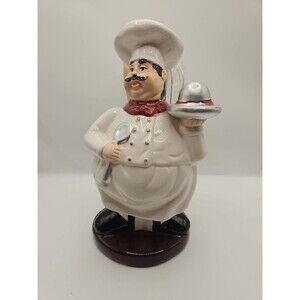 CASA VERO Fat Chef Ceramic Utensil Holder With Utensils